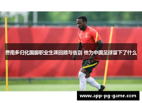 费南多归化国脚职业生涯回顾与告别 他为中国足球留下了什么 费南多归化国脚职业生涯回顾与告别 他为中国足球留下了什么